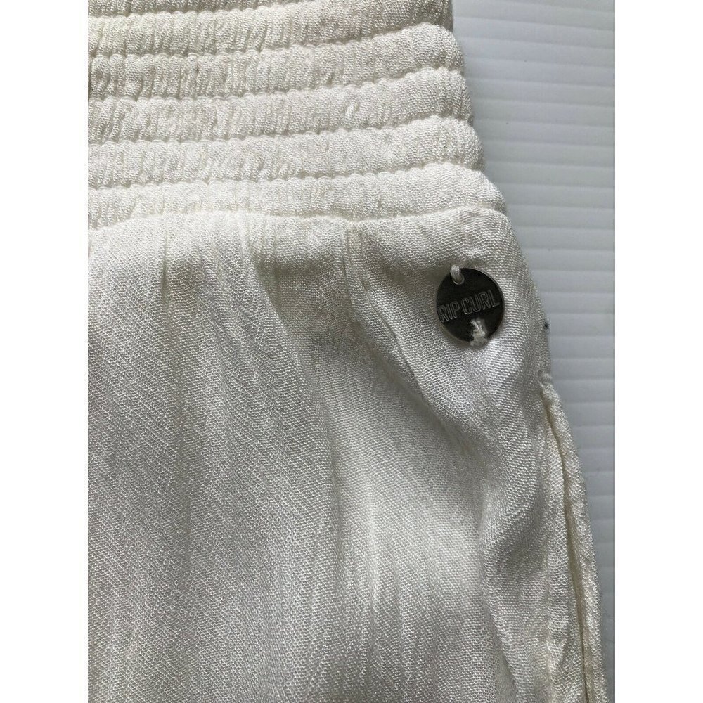 RipCurl Women's White Surfwear Oceana Embroidered Beach Pants GPAGF7 - Picture 6 of 11